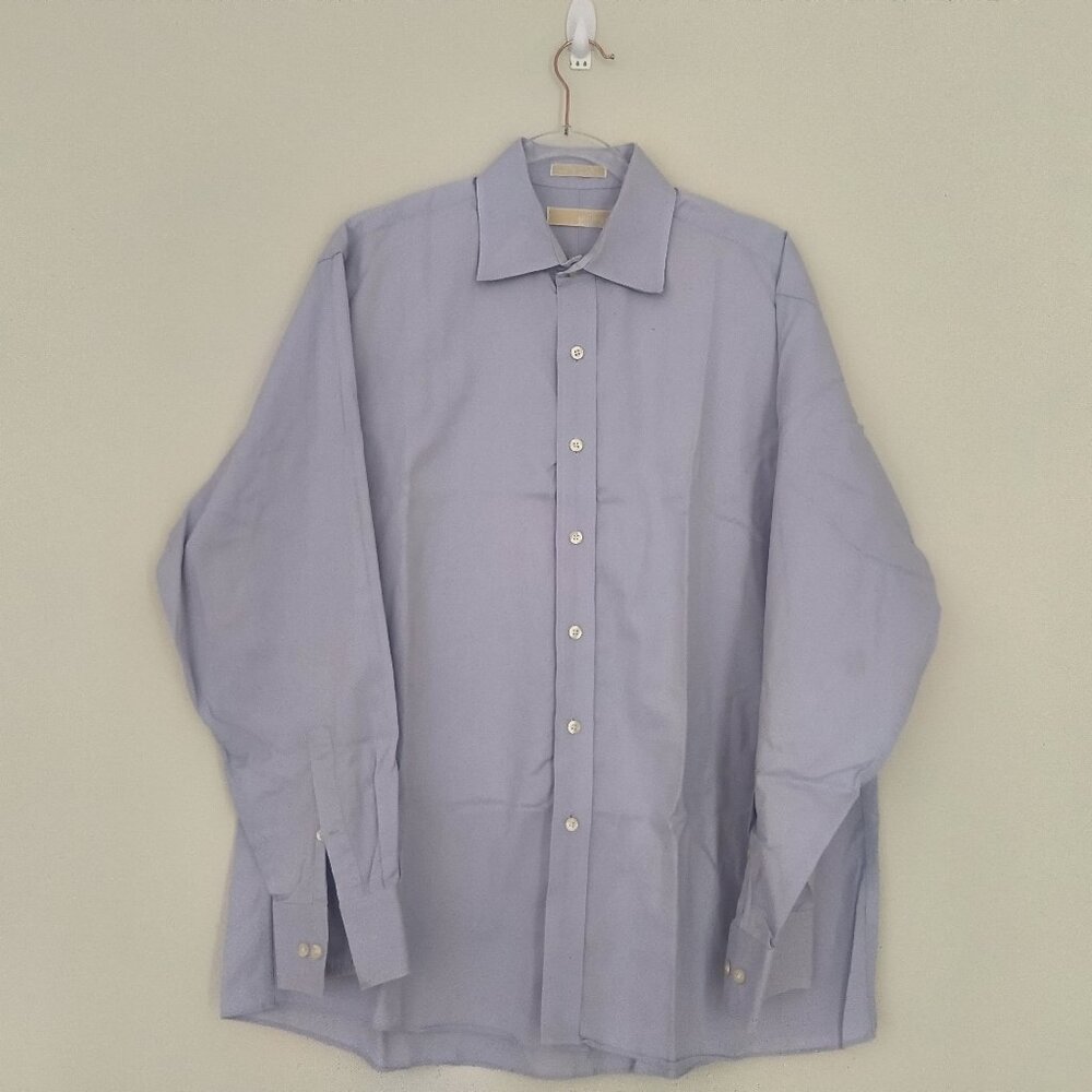 Michael Kors  Button Down Lavender Long Sleeve Shirt Size XL (34-35)